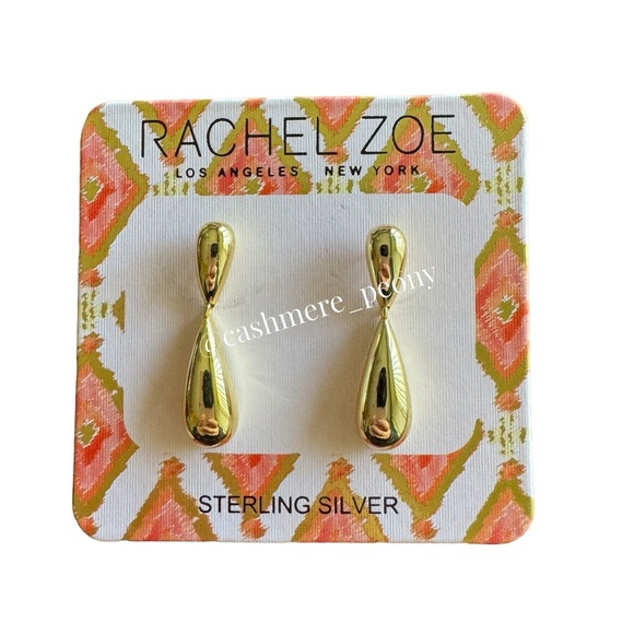 Rachel Zoe Jewelry - Rachael Zoe Gold Pendant Tear Drop Earrings